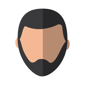 man with beard avatar icon image vector illustration design 