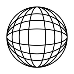 earth globe diagram icon image vector illustration design 