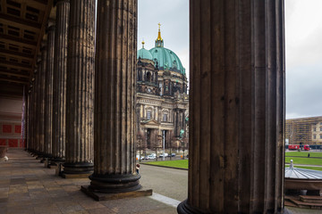Beautiful view of historic Berlin Cathedral (Berliner Dom) at famous Museumsinsel (Museum Island) © k_samurkas