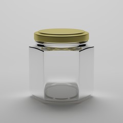 słoik sześciokątny