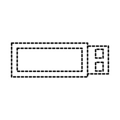 usb backup copy device technology vector illustration dotted line design