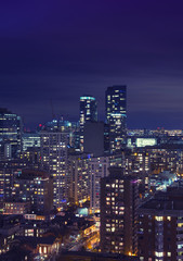 Obraz na płótnie Canvas Downtown Toronto at night 