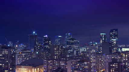 Fototapeta na wymiar Downtown Toronto at night 