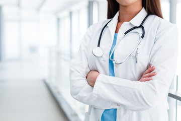 Female doctor with crossed arms