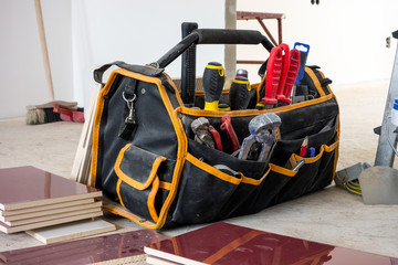 Toolbox full of various tools and instruments