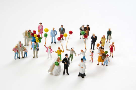 結婚式とミニチュア人形 Stock Photo Adobe Stock