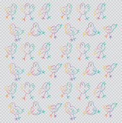 Chickens pattern
