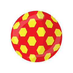 Fototapeta premium Colored soccer ball icon