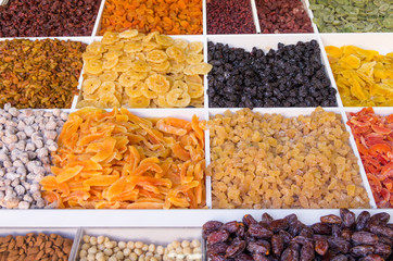 Dried Fruit For Sale at Turkish Bazaar