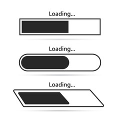 Loading bar icons. Vector illustration