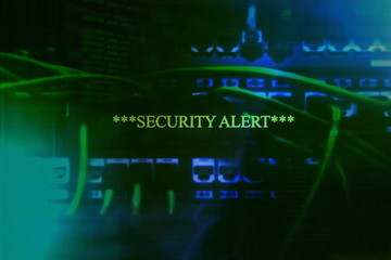 Security alert on a computer system and server