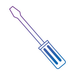 screwdriver tool isolated icon vector illustration design