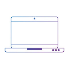 laptop computer isolated icon vector illustration design