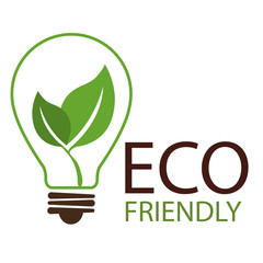 eco friendly environmental label vector illustration design