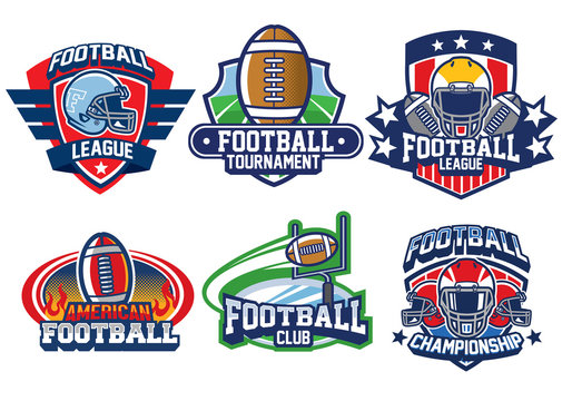 american football badge design