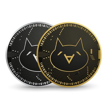 Monacoin Digital currency vector