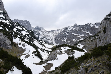 Durmitor national park. Mountains, near Bobotov Kuk. Montenegro.