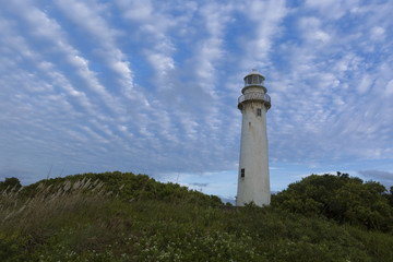 Fototapeta na wymiar Shell Lighthouse in Ilha do Mel, Parana, Brazil.