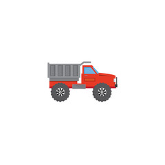 red truck vector icon