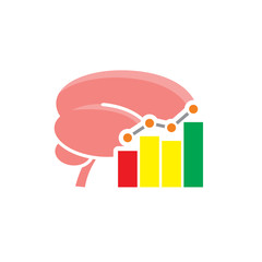Stats Brain Logo Icon Design