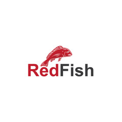 red fish logo design