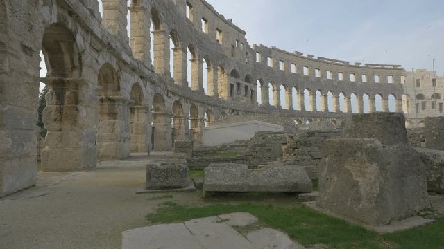 Ancient ruins of Pula Arena