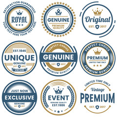 Vintage Retro Vector Logo for banner