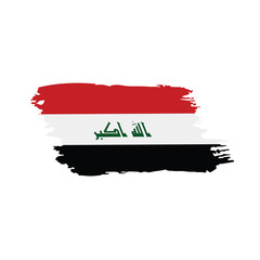 Iraqi flag, vector illustration