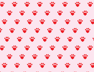 patterns of pet footprints