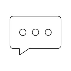 Chat icon. Vector illustration