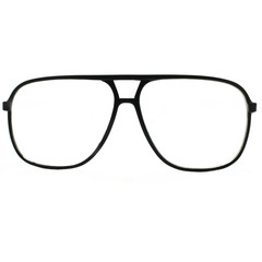 Fototapeta premium Fashion glasses style plastic-framed isolated on white backgroun