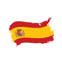 Naklejka premium spain flag, vector illustration