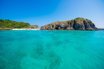 Fototapeta premium Beautiful Cock Burn Island on sunny day in Myanmar