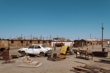Ghost town in the desert, Atacama Desert, Chile.