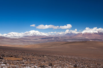 Mountains landscape, view from San-Francisco mountain on the border between Chile and Argentine in the Atacama Desert, Chile, Travel & Active Lifestyle concept adventure vacations outdoor