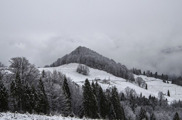 Zimowa panorama Pieniny 