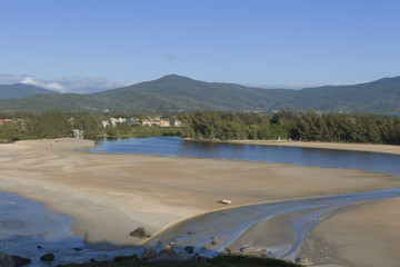 Ferrugem Beach in Santa Catarina Brazil.