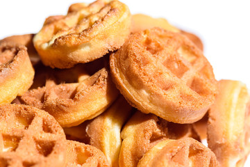 background of biscuit cookies photographed macro