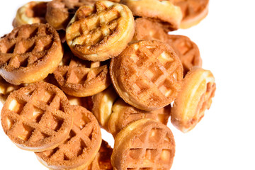background of biscuit cookies photographed macro