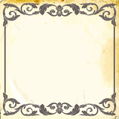 Vector baroque of vintage elements for design. 