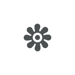 flower icon. sign design