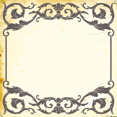 Vector baroque of vintage elements for design. 
