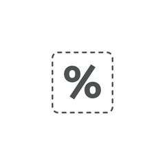 percent icon. sign design