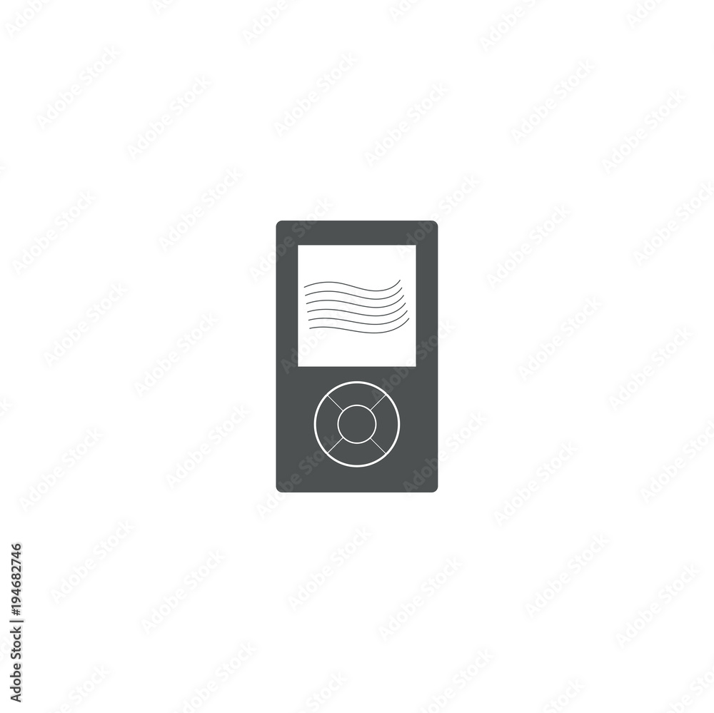 Canvas Prints mp 3 player icon. sign design