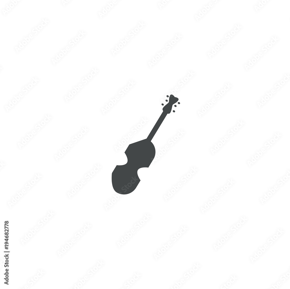 Wall mural violin icon. sign design