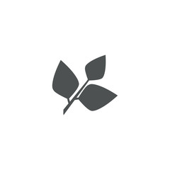 leaves icon. sign design