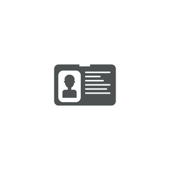 ID card icon. sign design