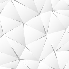 Abstract white paper triangle background. Vector illustration