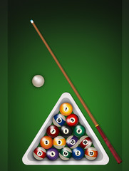 illustration of billiards
