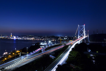 Fototapeta na wymiar 関門橋夜景